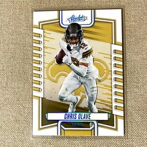 2023 Panini Absolute #72 Chris Olave New Orleans Saints Teal Parallel Football